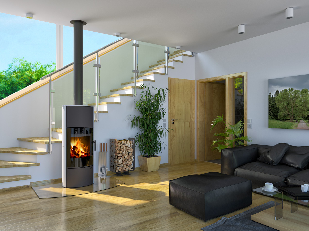 Romotop Laredo H akumulačné keramické krbové kachle moderné